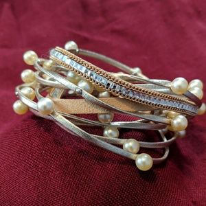 Pearl wrap bracelet